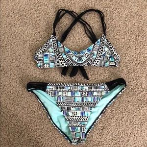 Aquamarine Criss-Cross Bikini